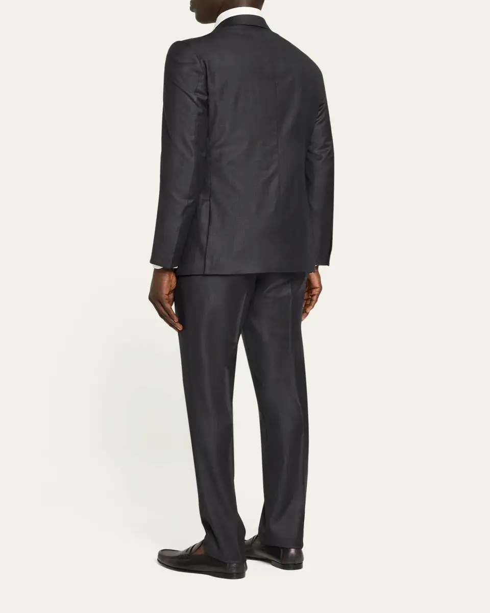 Zegna Men's 12milmil12 Wool Tonal Check Suit | Thumbnail 3 Zegna Men's 12milmil12 Wool Tonal Check Suit | Thumbnail 3