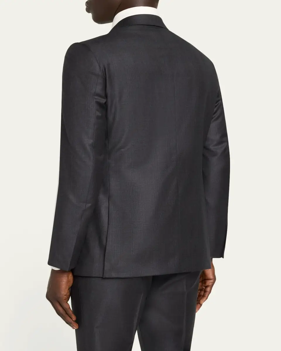 Zegna Men's 12milmil12 Wool Tonal Check Suit | Thumbnail 5 Zegna Men's 12milmil12 Wool Tonal Check Suit | Thumbnail 5