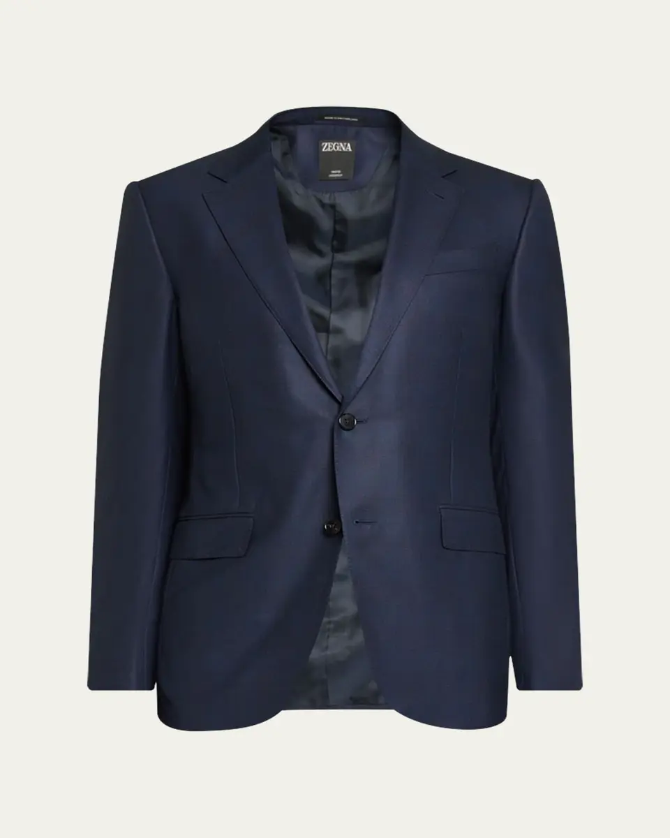 Zegna Men's 12milmil12 Wool Tonal Check Suit | Thumbnail 6 Zegna Men's 12milmil12 Wool Tonal Check Suit | Thumbnail 6
