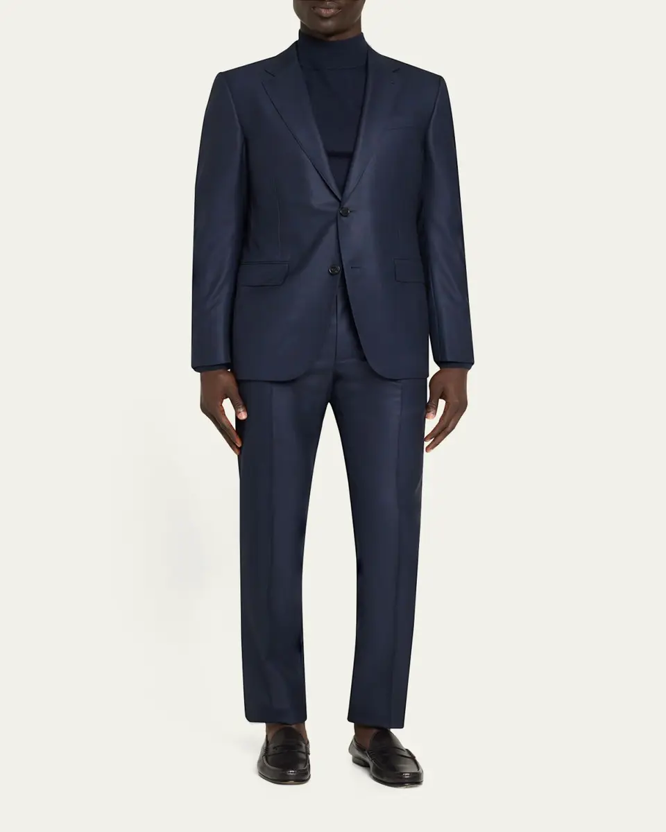 Zegna Men's 12milmil12 Wool Tonal Check Suit | Thumbnail 7 Zegna Men's 12milmil12 Wool Tonal Check Suit | Thumbnail 7