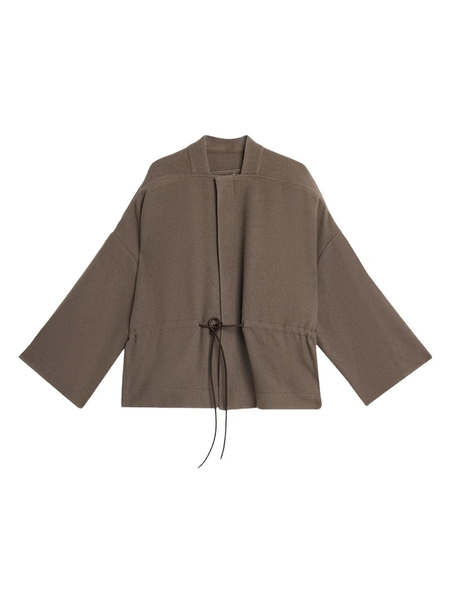 Rick Owens Sail Oversized Wool Flannel Jacket
