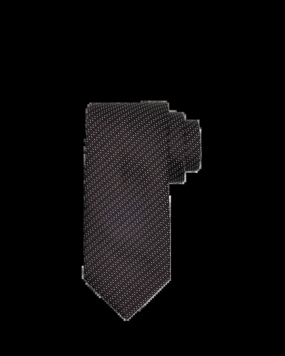 Brioni Men's Silk and Cotton Micro Jacquard Tie | Thumbnail 2 Brioni Men's Silk and Cotton Micro Jacquard Tie | Thumbnail 2