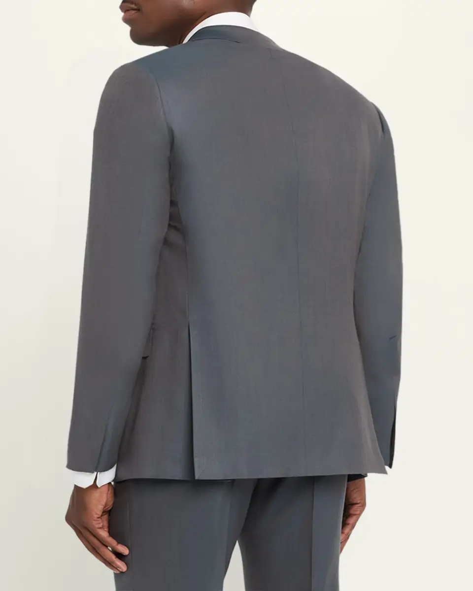 Brioni Men's Wool Tonal Two-Piece Suit | Thumbnail 5 Brioni Men's Wool Tonal Two-Piece Suit | Thumbnail 5