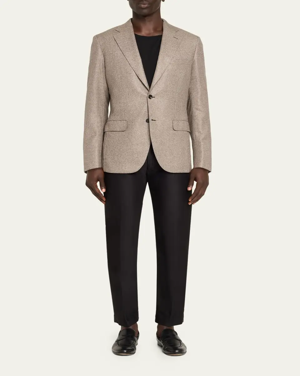 Brioni Men's Plume Wool Single-Breasted Sport Coat | Thumbnail 2 Brioni Men's Plume Wool Single-Breasted Sport Coat | Thumbnail 2