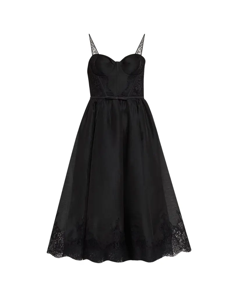 Zimmermann Valiant Lace-Trim Corset Dress | Image 1 Zimmermann Valiant Lace-Trim Corset Dress | Image 1