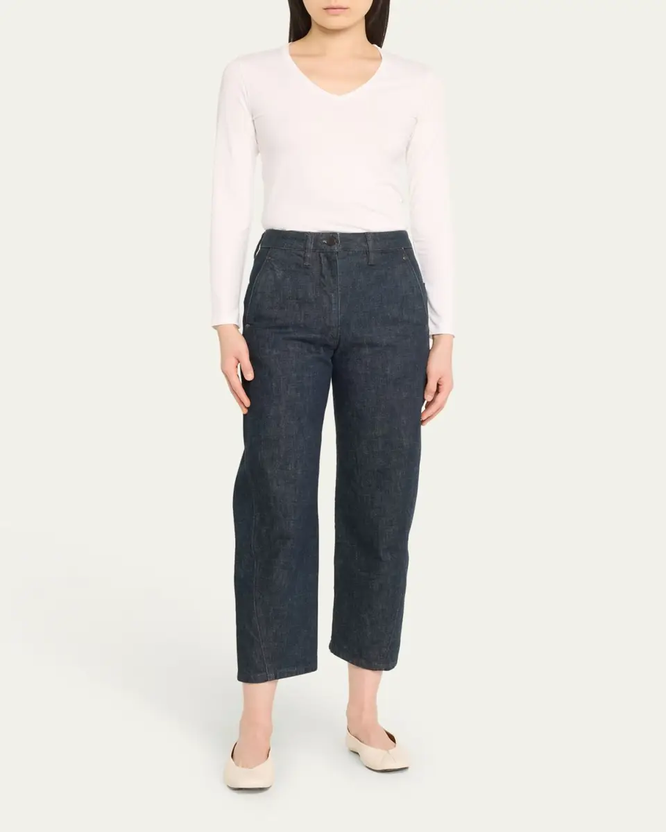 MAJESTIC FILATURES Soft Touch Long-Sleeve V-Neck Tee | Thumbnail 2