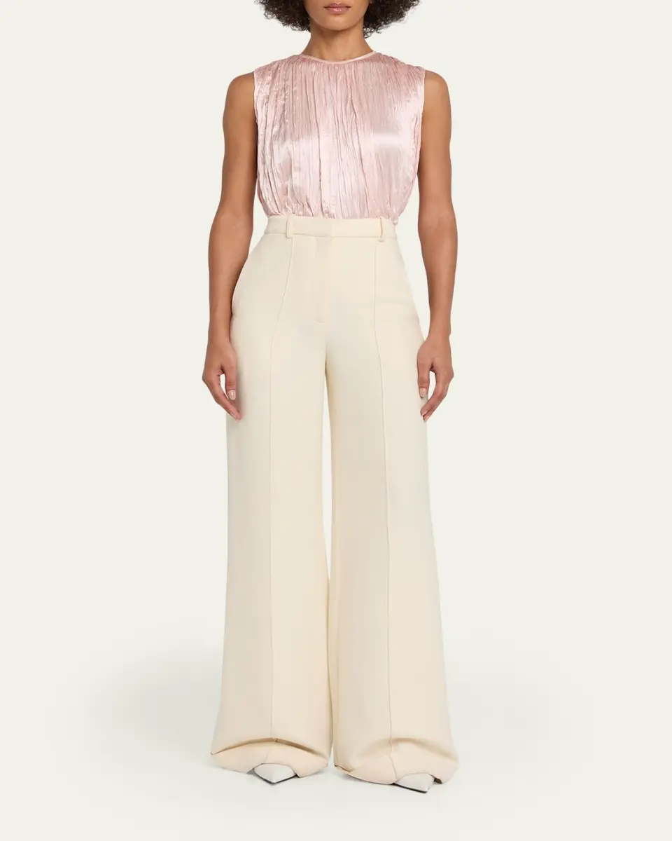 Adam Lippes High-Rise Cuffed Wide-Leg Trousers | Thumbnail 2 Adam Lippes High-Rise Cuffed Wide-Leg Trousers | Thumbnail 2