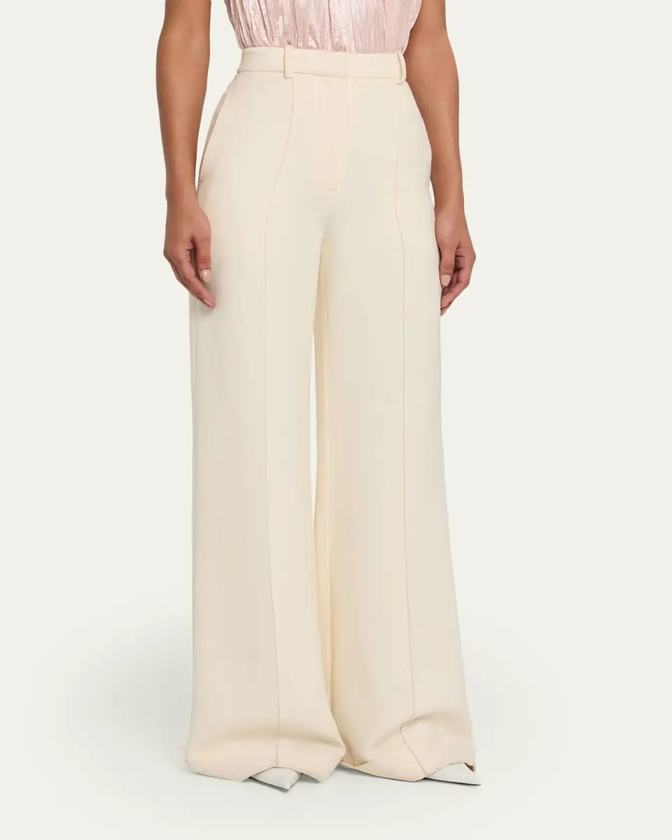 Adam Lippes High-Rise Cuffed Wide-Leg Trousers | Thumbnail 4 Adam Lippes High-Rise Cuffed Wide-Leg Trousers | Thumbnail 4