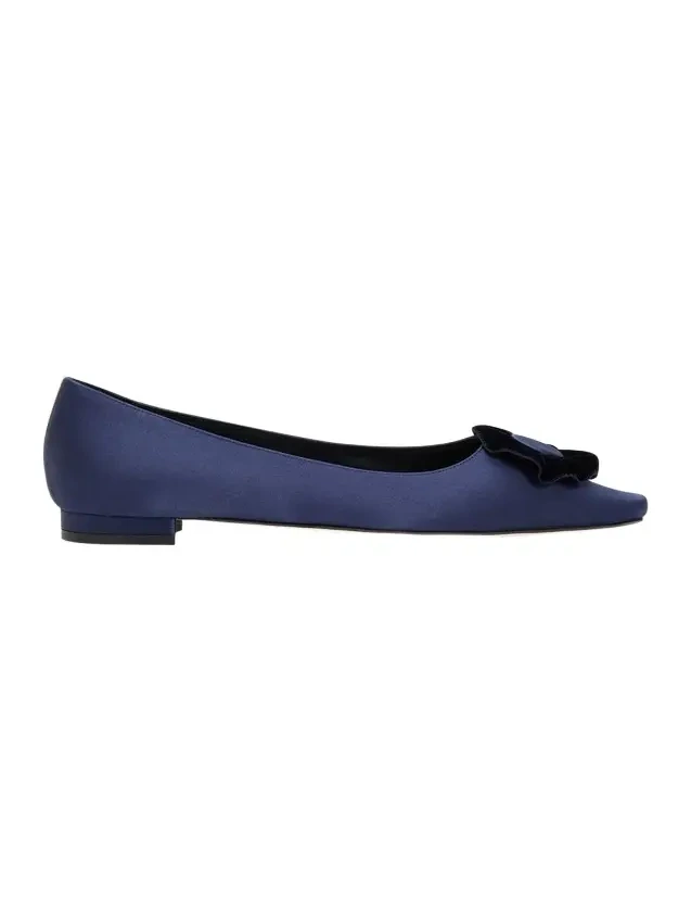Fortan Satin Ballerina Flats