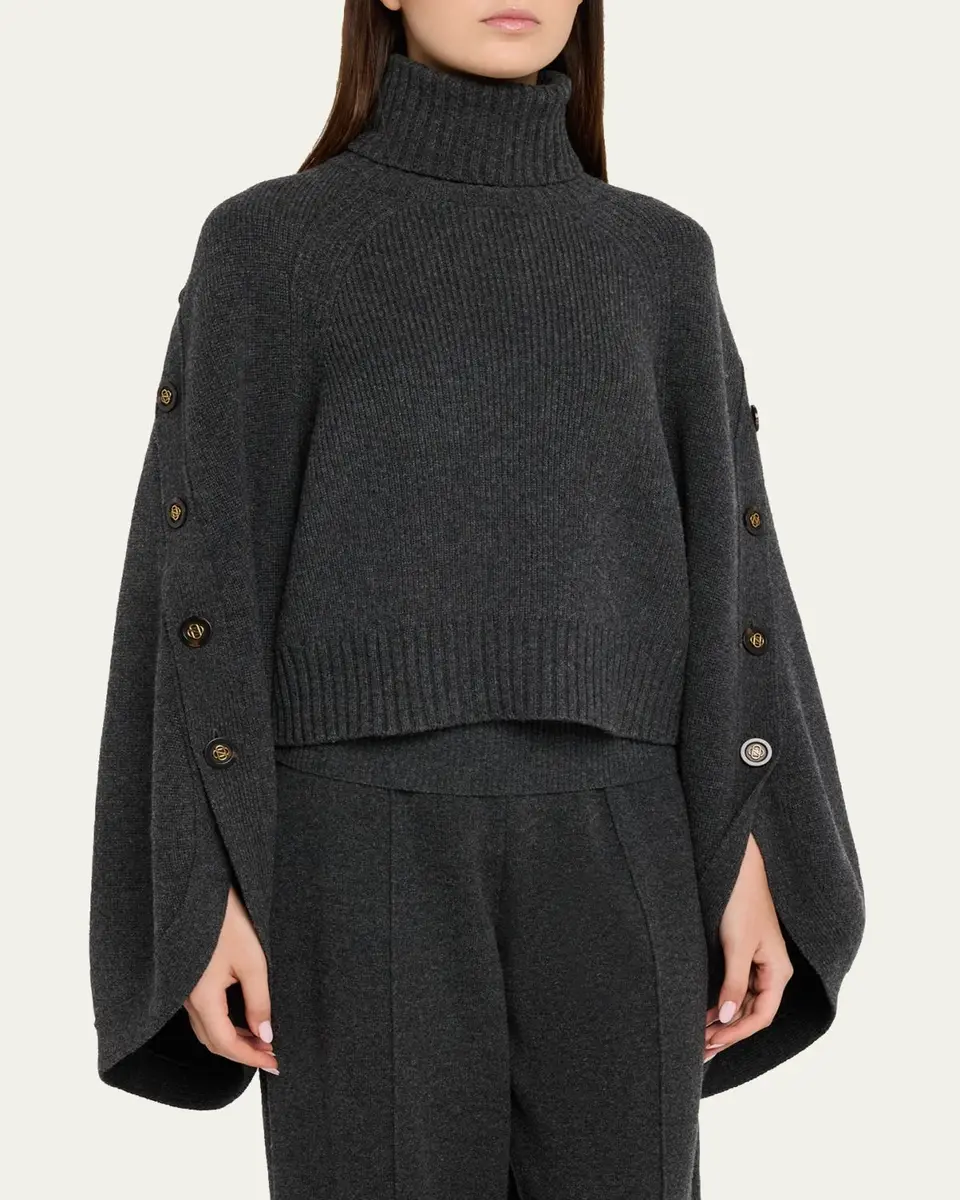 Zimmermann Valiant Buttoned Turtleneck Sweater | Thumbnail 4 Zimmermann Valiant Buttoned Turtleneck Sweater | Thumbnail 4