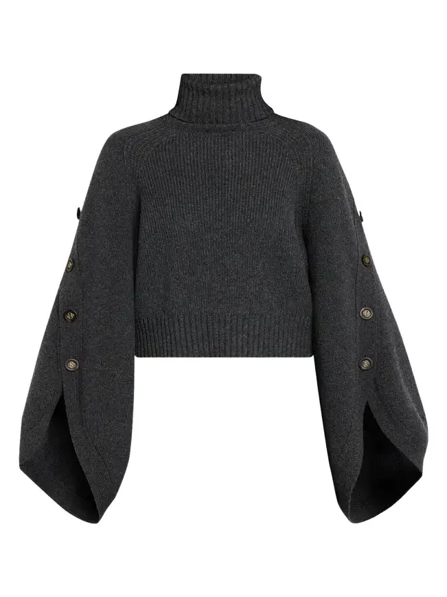 Valiant Buttoned Turtleneck Sweater Valiant Buttoned Turtleneck Sweater