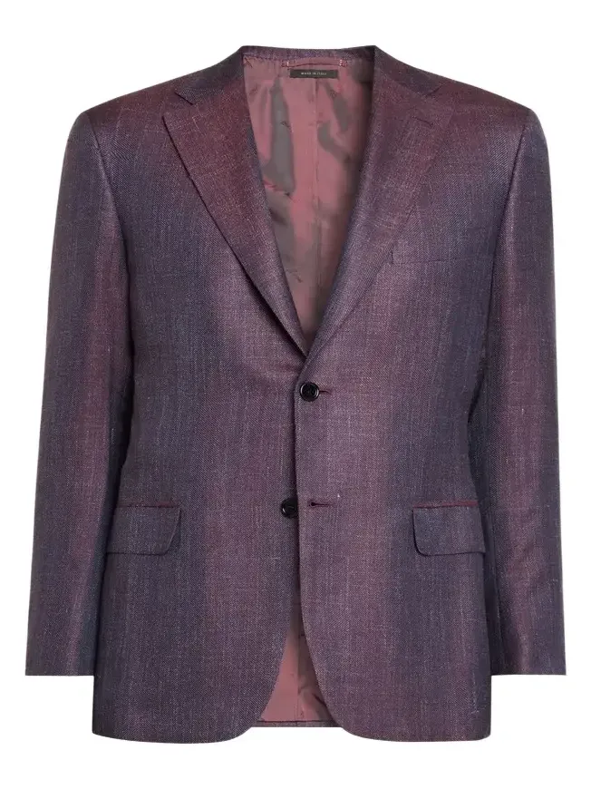 Men's Chevron Cashmere Single-Breasted Sport Coat Men's Chevron Cashmere Single-Breasted Sport Coat