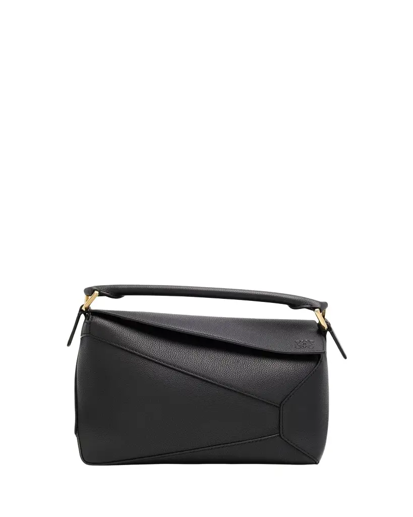 Loewe Puzzle Edge Small Top-Handle Bag in Grain Leather | Image 1 Loewe Puzzle Edge Small Top-Handle Bag in Grain Leather | Image 1