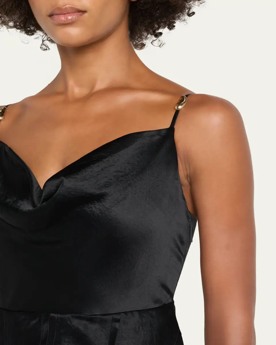 Jason Wu Collection Cowl-Neck Pleated Satin Peplum Gown | Thumbnail 5 Jason Wu Collection Cowl-Neck Pleated Satin Peplum Gown | Thumbnail 5