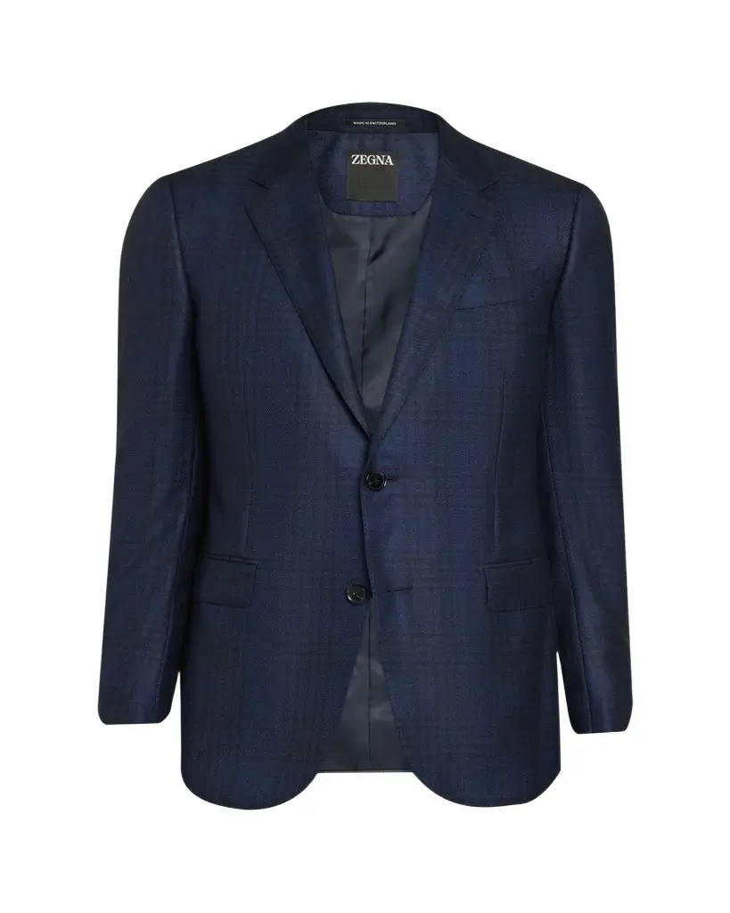Men's Cashmere and Silk Check Single-Breasted Sport Coat Men's Cashmere and Silk Check Single-Breasted Sport Coat