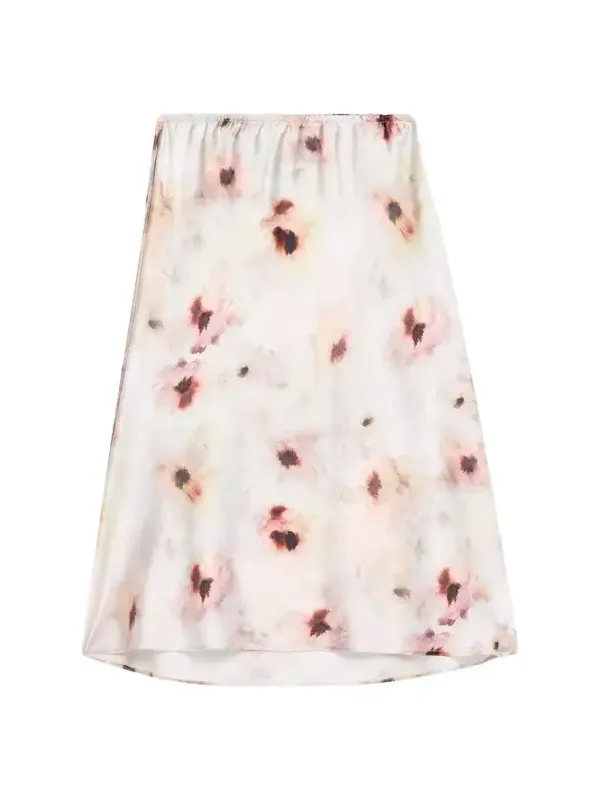 Watercolor Floral Midi Skirt Watercolor Floral Midi Skirt