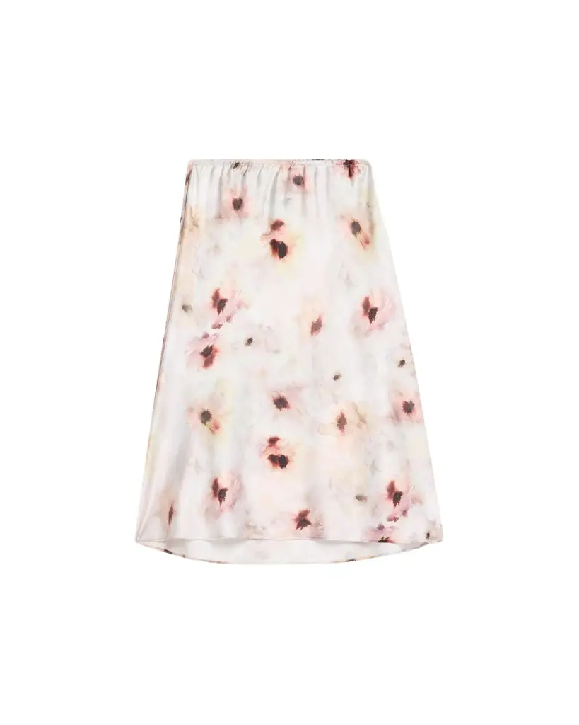 Vince Watercolor Floral Midi Skirt | Image 1 Vince Watercolor Floral Midi Skirt | Image 1