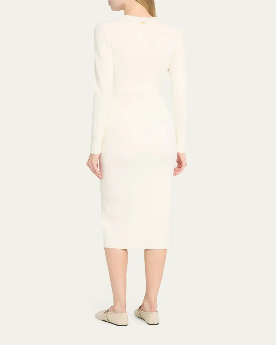 Toccin Lara Bodycon Rib Knit Midi Sweater Dress | Thumbnail 3 Toccin Lara Bodycon Rib Knit Midi Sweater Dress | Thumbnail 3