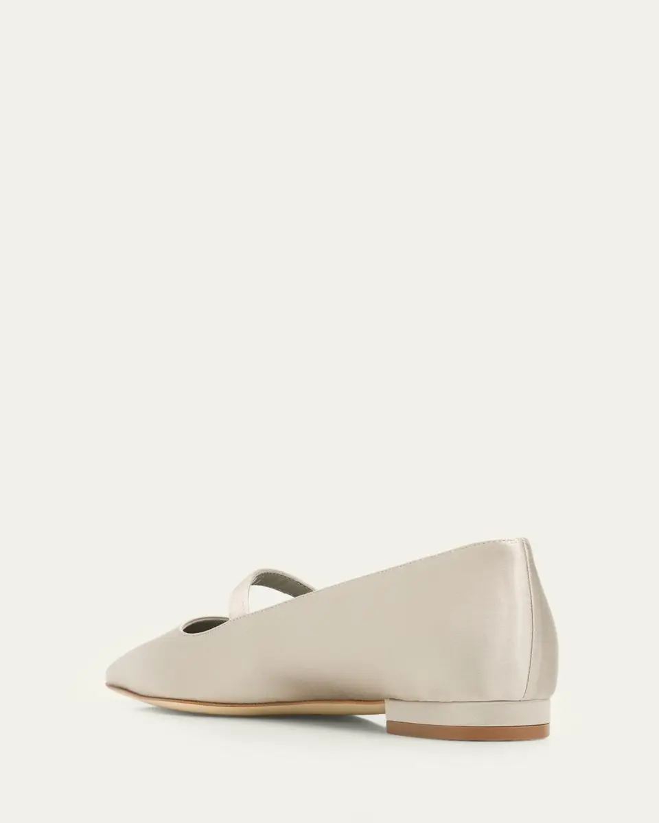 Manolo Blahnik Auluspla Satin Embellished Mary Jane Ballerina Flats | Thumbnail 2 Manolo Blahnik Auluspla Satin Embellished Mary Jane Ballerina Flats | Thumbnail 2