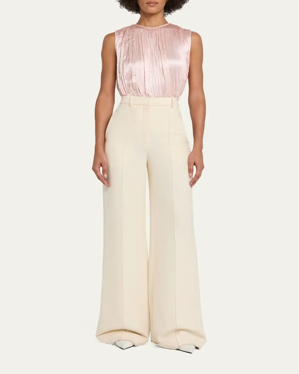 Adam Lippes High-Rise Cuffed Wide-Leg Trousers | Thumbnail 2 Adam Lippes High-Rise Cuffed Wide-Leg Trousers | Thumbnail 2