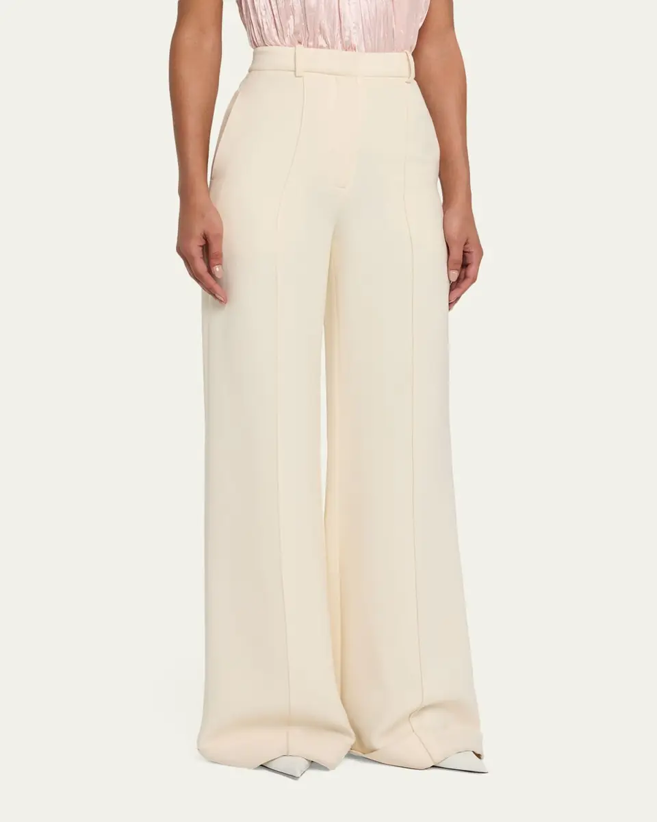 Adam Lippes High-Rise Cuffed Wide-Leg Trousers | Thumbnail 3 Adam Lippes High-Rise Cuffed Wide-Leg Trousers | Thumbnail 3