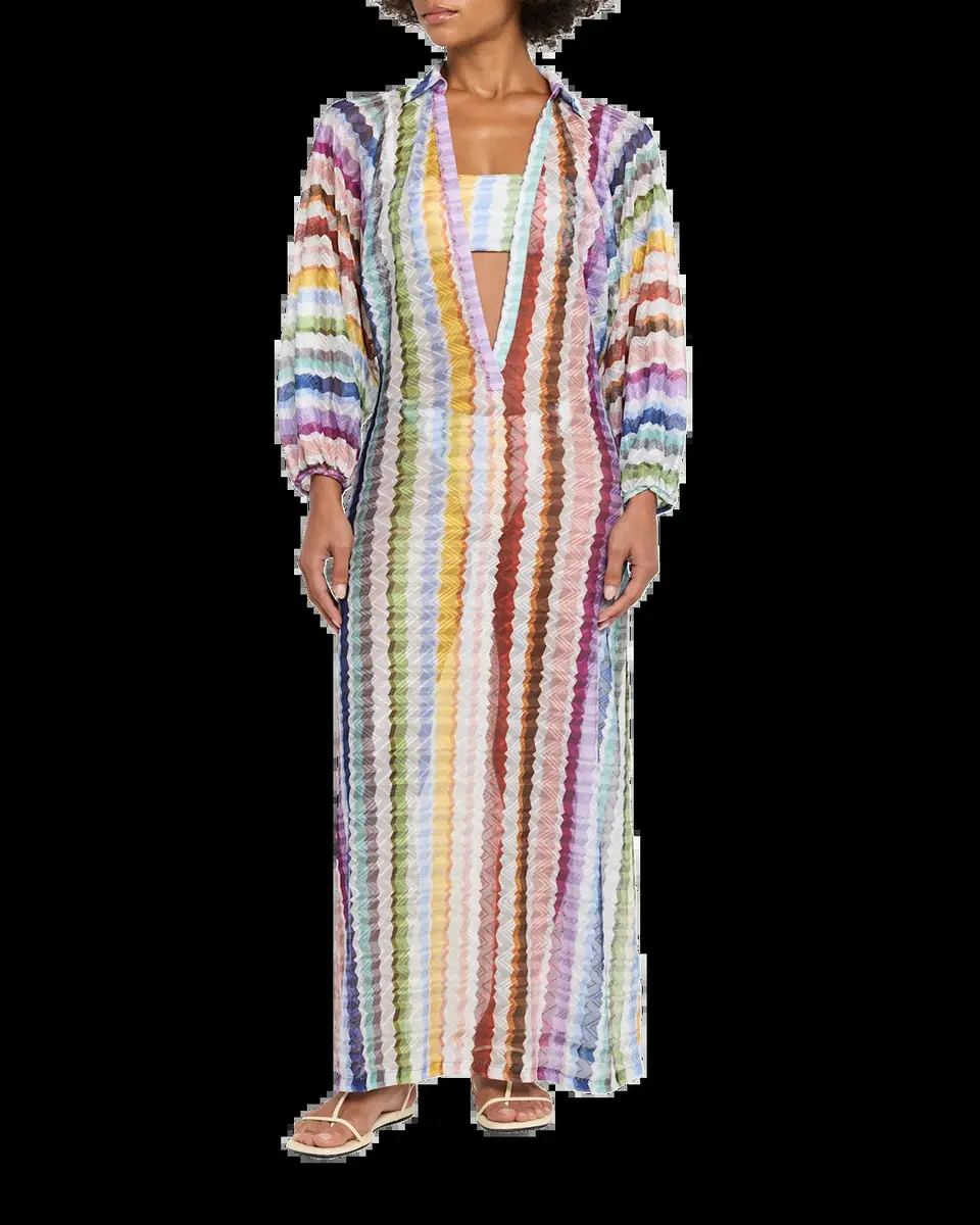Missoni Zig Zag Knit Maxi Dress Coverup | Thumbnail 6 Missoni Zig Zag Knit Maxi Dress Coverup | Thumbnail 6