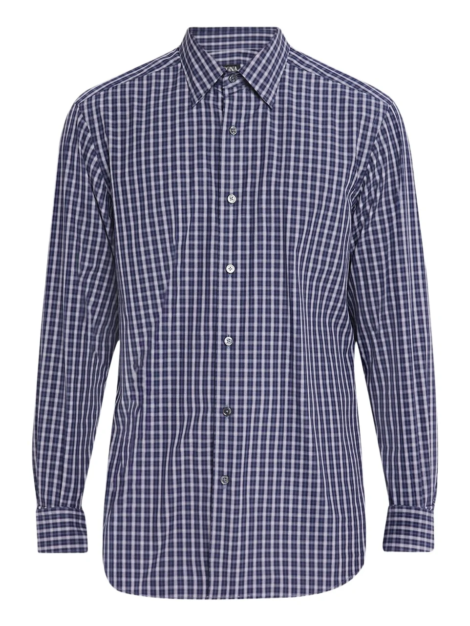 Zegna Men's Centoquaranta Cotton Plaid Button-Front Shirt