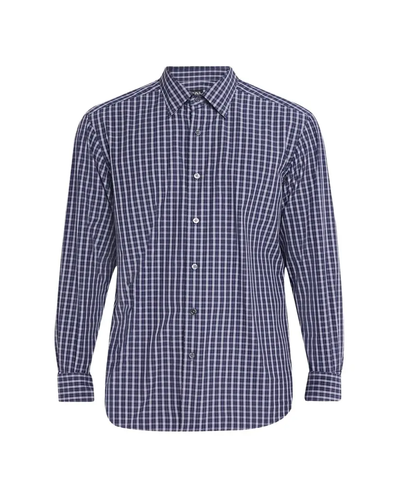 Men's Centoquaranta Cotton Plaid Button-Front Shirt Men's Centoquaranta Cotton Plaid Button-Front Shirt