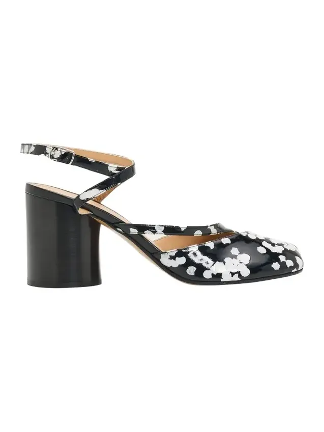 80mm Tabi Confetti Patent Leather Pumps