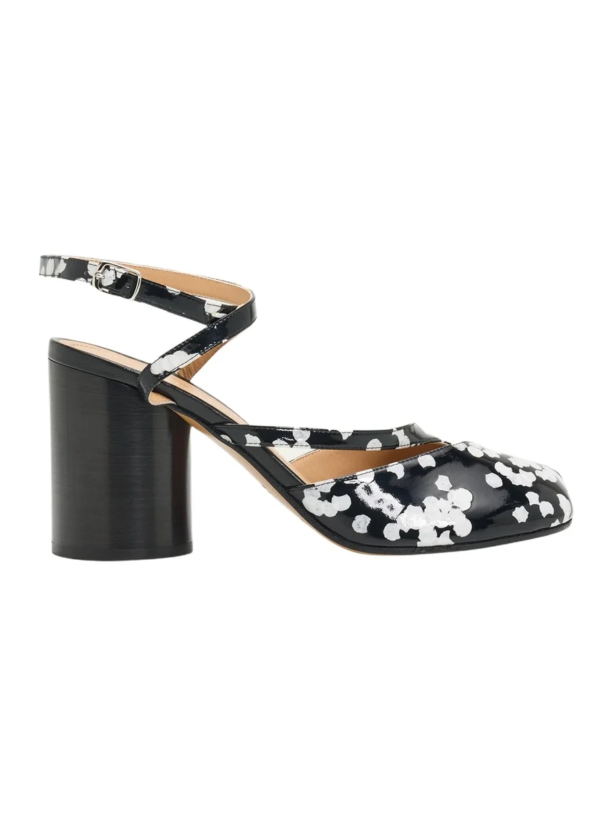 Maison Margiela 80mm Tabi Confetti Patent Leather Pumps