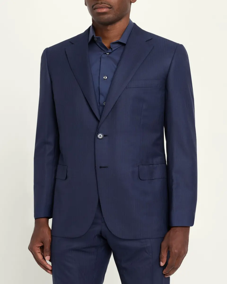Brioni Men's Tonal Striped Two-Piece Suit | Thumbnail 4