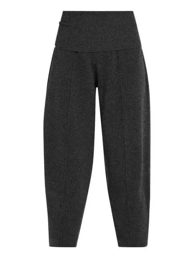 Zimmermann Valiant Knit Barrel-Leg Pants