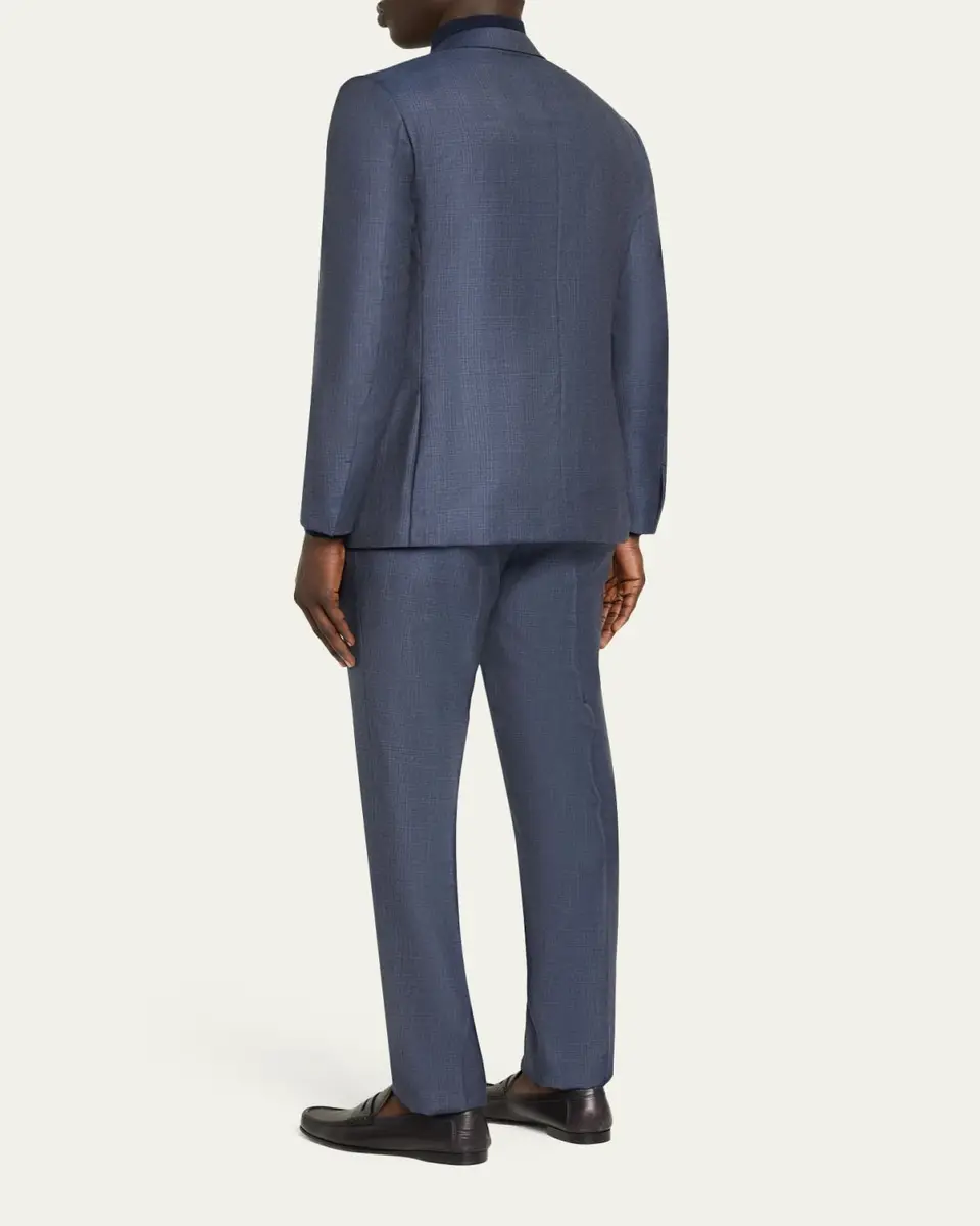 Zegna Men's Ticweave Wool Single-Breasted Sport Coat | Thumbnail 3 Zegna Men's Ticweave Wool Single-Breasted Sport Coat | Thumbnail 3