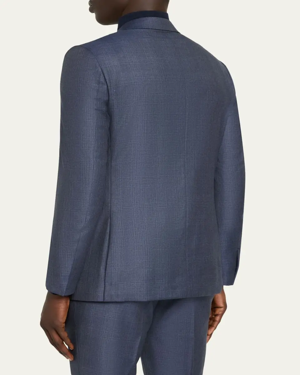 Zegna Men's Ticweave Wool Single-Breasted Sport Coat | Thumbnail 5 Zegna Men's Ticweave Wool Single-Breasted Sport Coat | Thumbnail 5