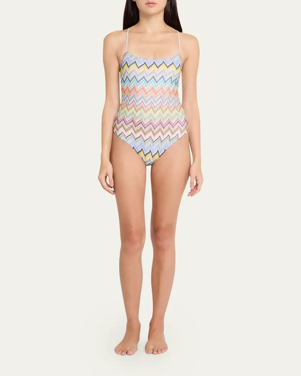 Missoni Zigzag One-Piece Swimsuit | Thumbnail 2 Missoni Zigzag One-Piece Swimsuit | Thumbnail 2