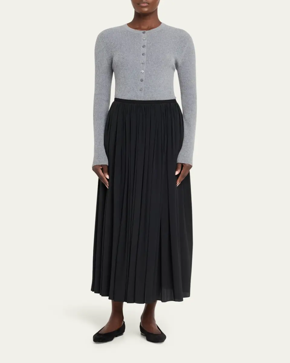 Lisa Yang Airi Cotton-Cashmere Henley Sweater | Thumbnail 2 Lisa Yang Airi Cotton-Cashmere Henley Sweater | Thumbnail 2