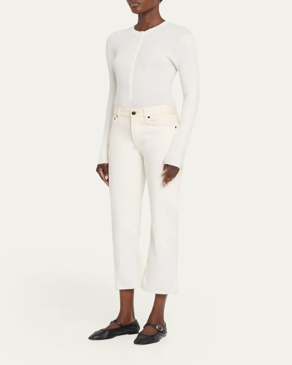 Lisa Yang Airi Cotton-Cashmere Henley Sweater | Thumbnail 7 Lisa Yang Airi Cotton-Cashmere Henley Sweater | Thumbnail 7