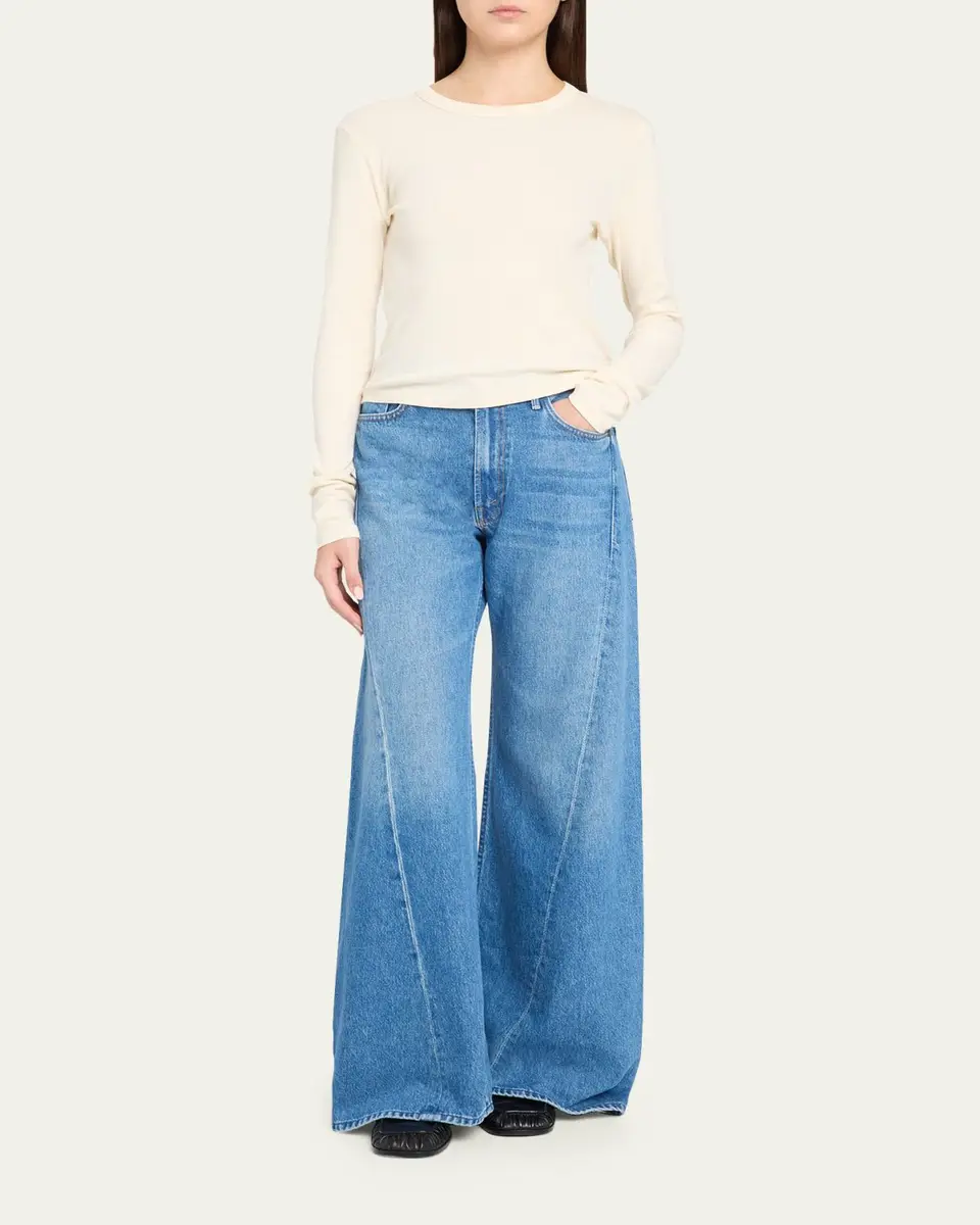 Mother The Long-Sleeve Itty Bitty Crop Tee | Thumbnail 2