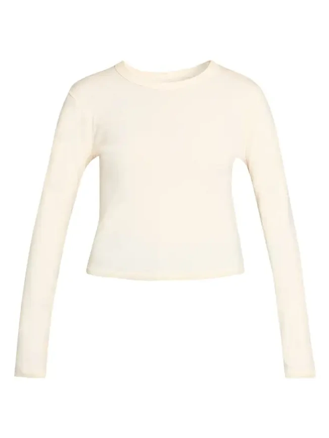 The Long-Sleeve Itty Bitty Crop Tee The Long-Sleeve Itty Bitty Crop Tee