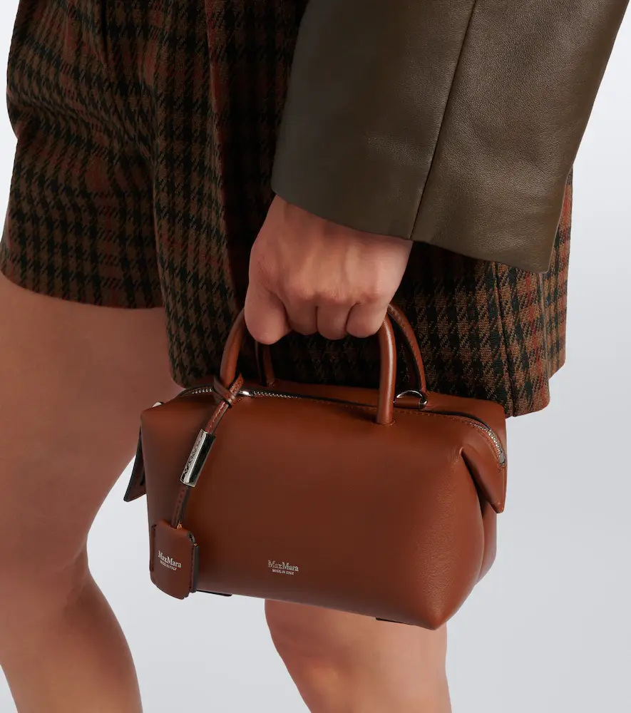 Max Mara Small leather bowling bag | Thumbnail 5 Max Mara Small leather bowling bag | Thumbnail 5