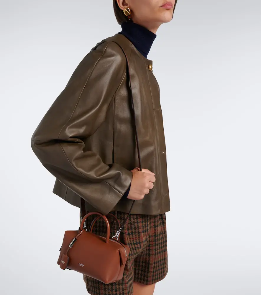 Max Mara Small leather bowling bag | Thumbnail 6 Max Mara Small leather bowling bag | Thumbnail 6