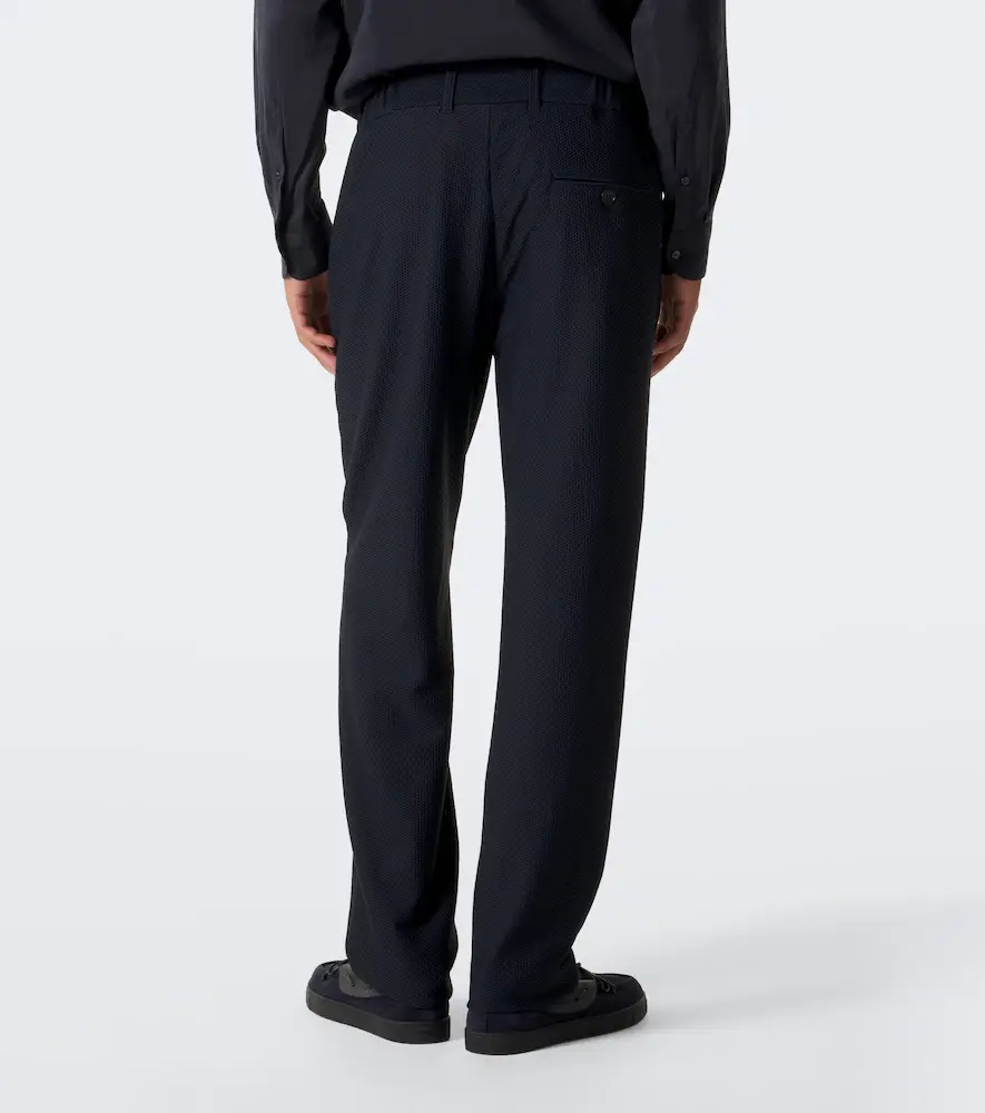 Giorgio Armani Waffle-knit straight pants | Thumbnail 4