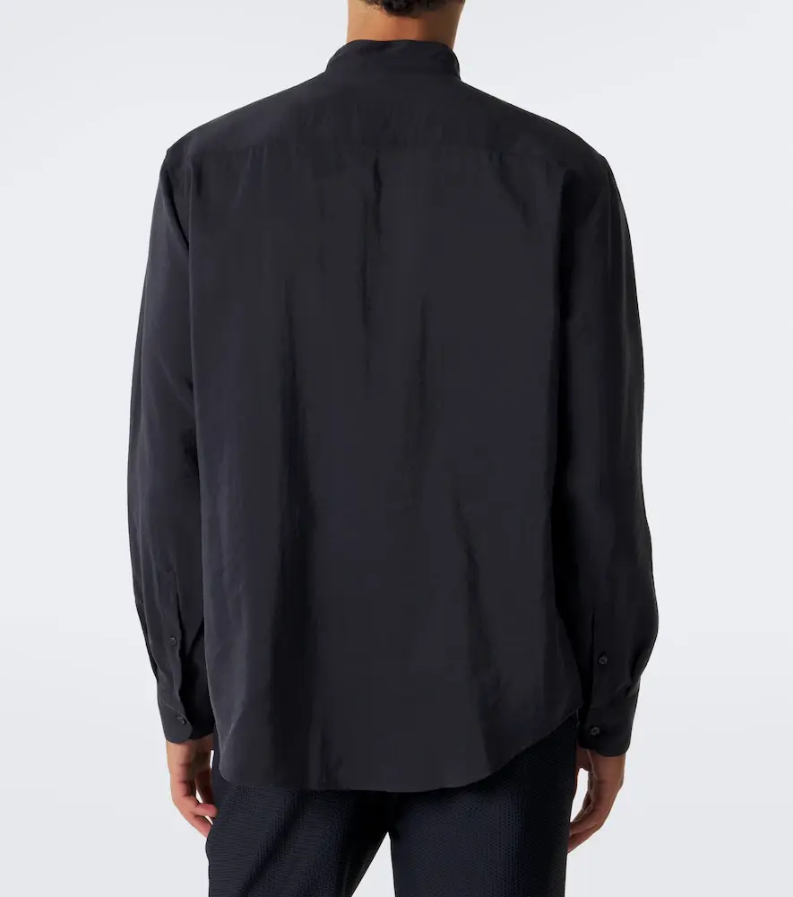Giorgio Armani Silk-blend shirt | Thumbnail 2 Giorgio Armani Silk-blend shirt | Thumbnail 2