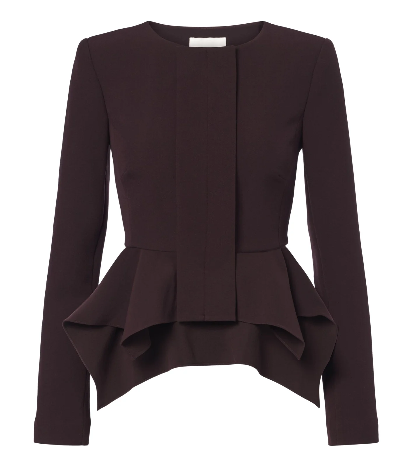 Peplum crêpe jacket