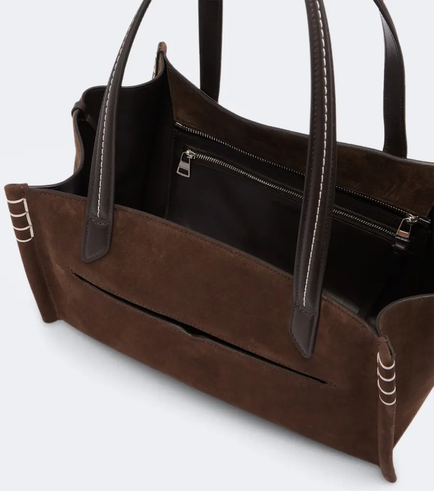 JW Anderson Loafer Cabas suede tote bag | Thumbnail 3