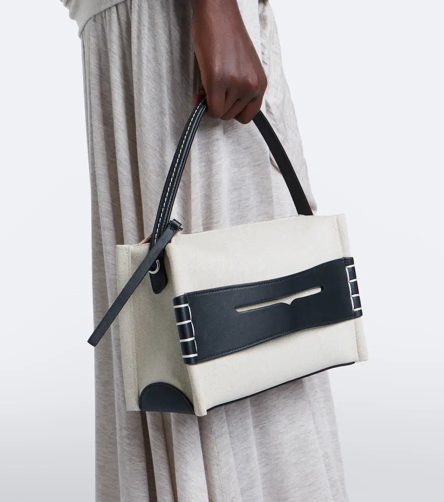 JW Anderson Loafer Medium canvas and leather top-handle bag | Thumbnail 6 JW Anderson Loafer Medium canvas and leather top-handle bag | Thumbnail 6