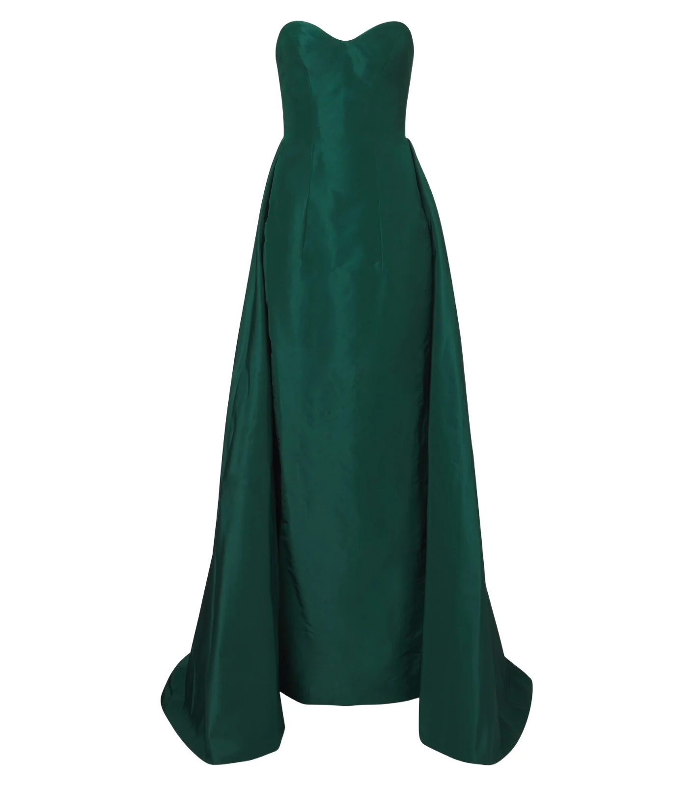 Draped strapless silk bustier gown Draped strapless silk bustier gown