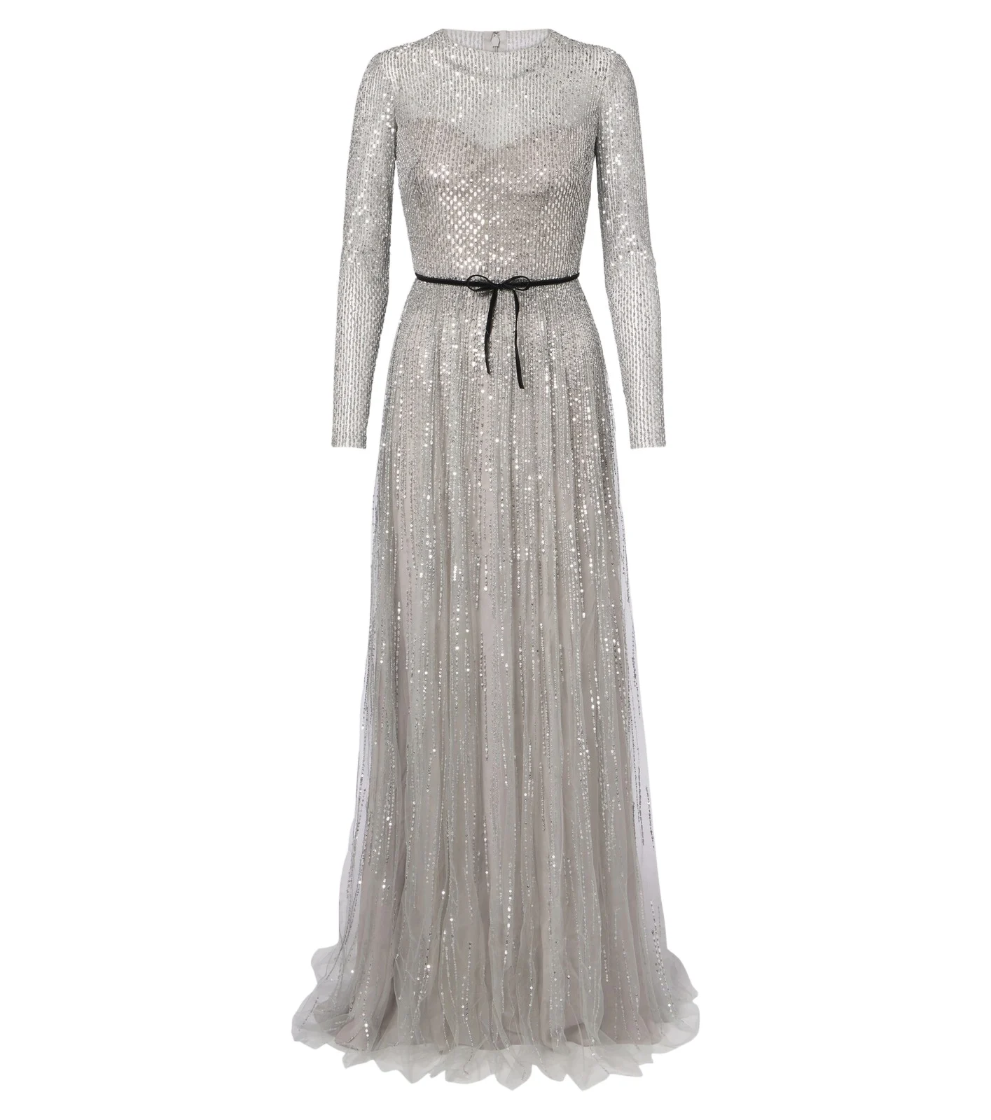 Bow-detail sequined tulle bustier gown Bow-detail sequined tulle bustier gown