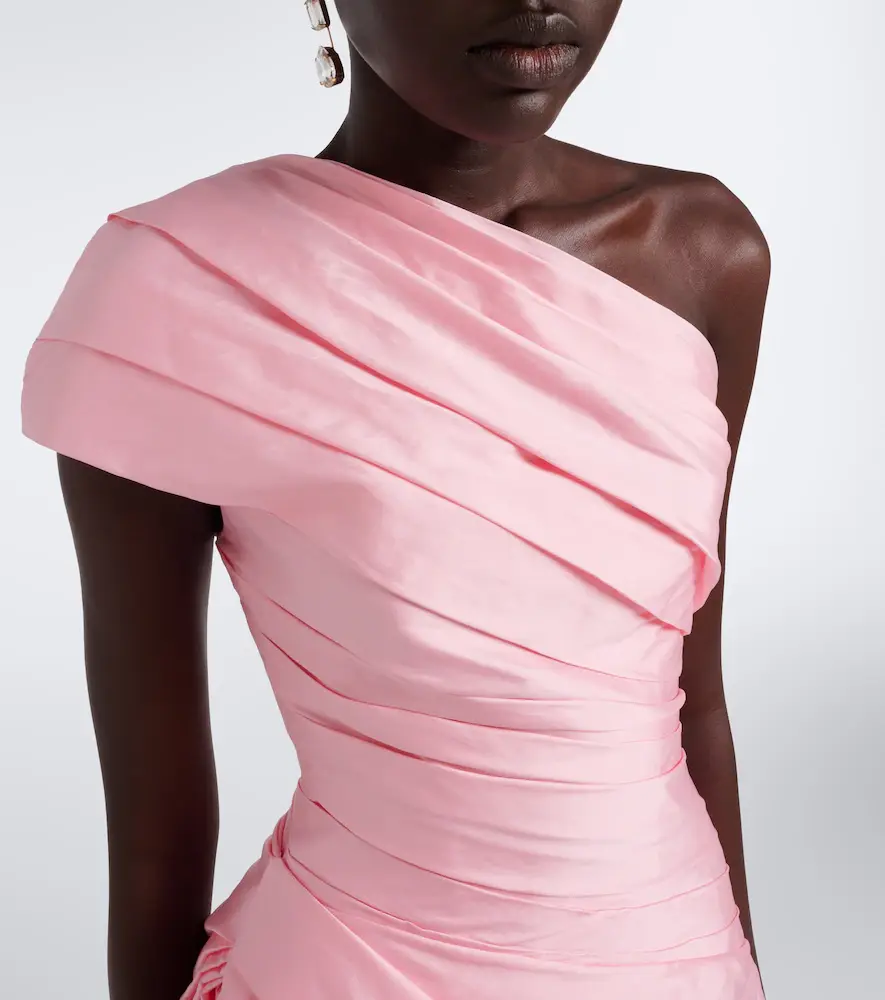 MONIQUE LHUILLIER Draped one-shoulder bustier gown | Thumbnail 2 MONIQUE LHUILLIER Draped one-shoulder bustier gown | Thumbnail 2