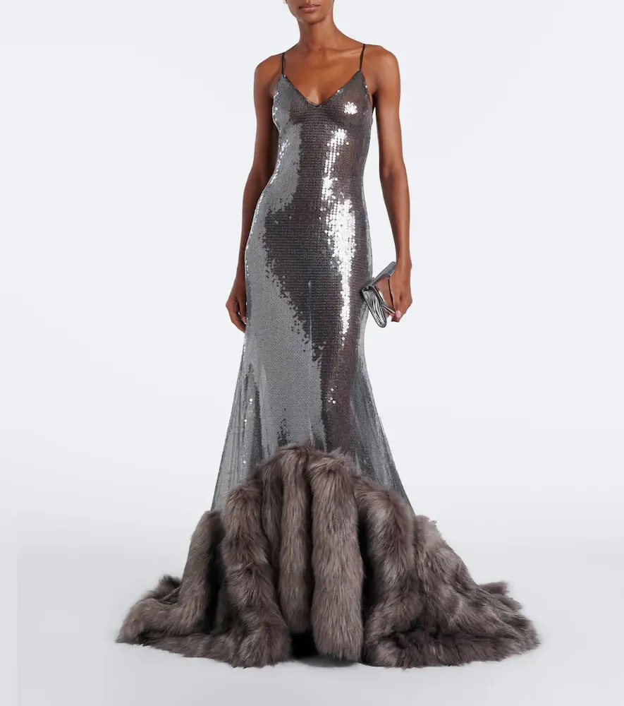 David Koma Sequined gown | Thumbnail 3 David Koma Sequined gown | Thumbnail 3